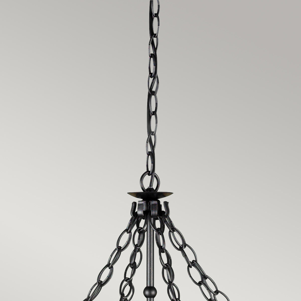 Elstead Lighting Chandelier from the Warwick range. Warwick 8 Light Chandelier Product Code = WR8-GRAPHITE