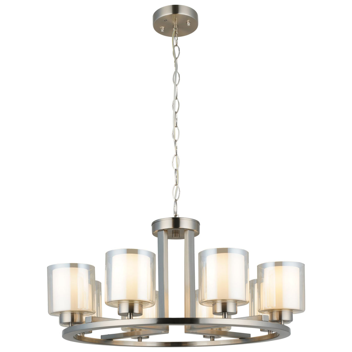 Magnalux Yara 8 Light Satin Chrome Pendant Part Number - YAR08SC