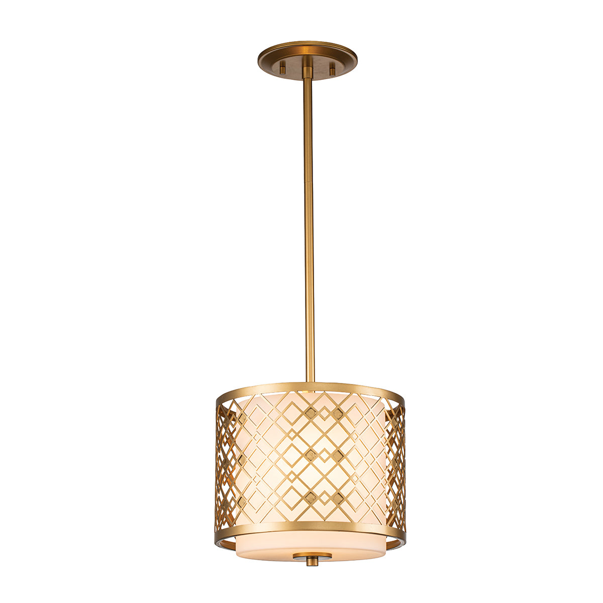 Elstead Lighting Pendant from the Ziggy range. Ziggy 1lt Small Pendant - Lacquered Gold Product Code = ZIGGY-1P-S-LG