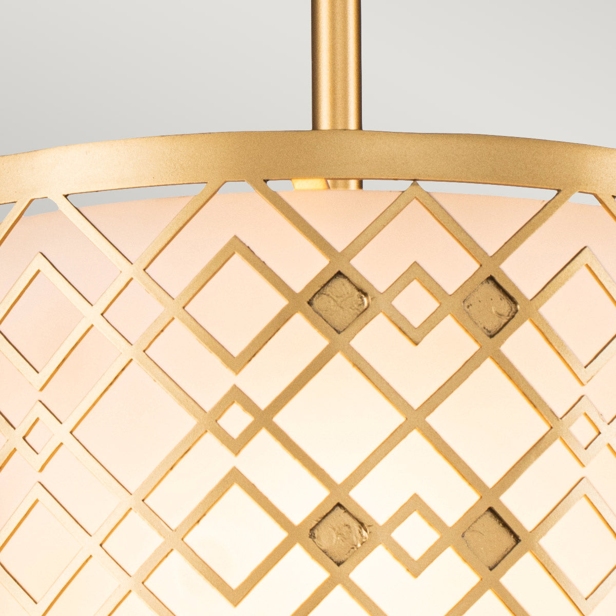 Elstead Lighting Pendant from the Ziggy range. Ziggy 1lt Small Pendant - Lacquered Gold Product Code = ZIGGY-1P-S-LG