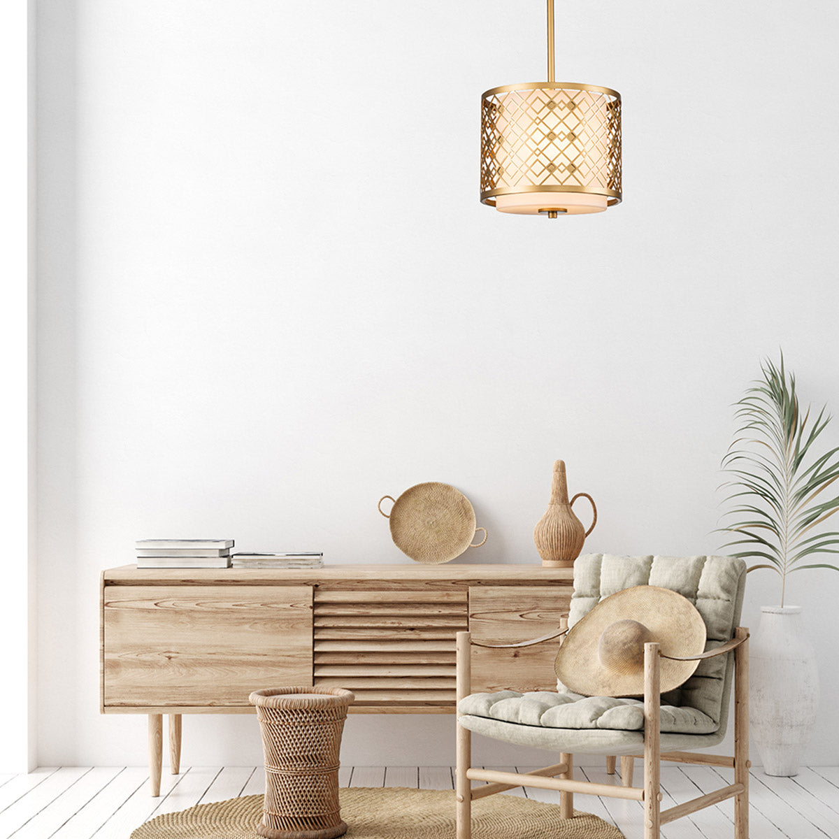 Elstead Lighting Pendant from the Ziggy range. Ziggy 1lt Small Pendant - Lacquered Gold Product Code = ZIGGY-1P-S-LG