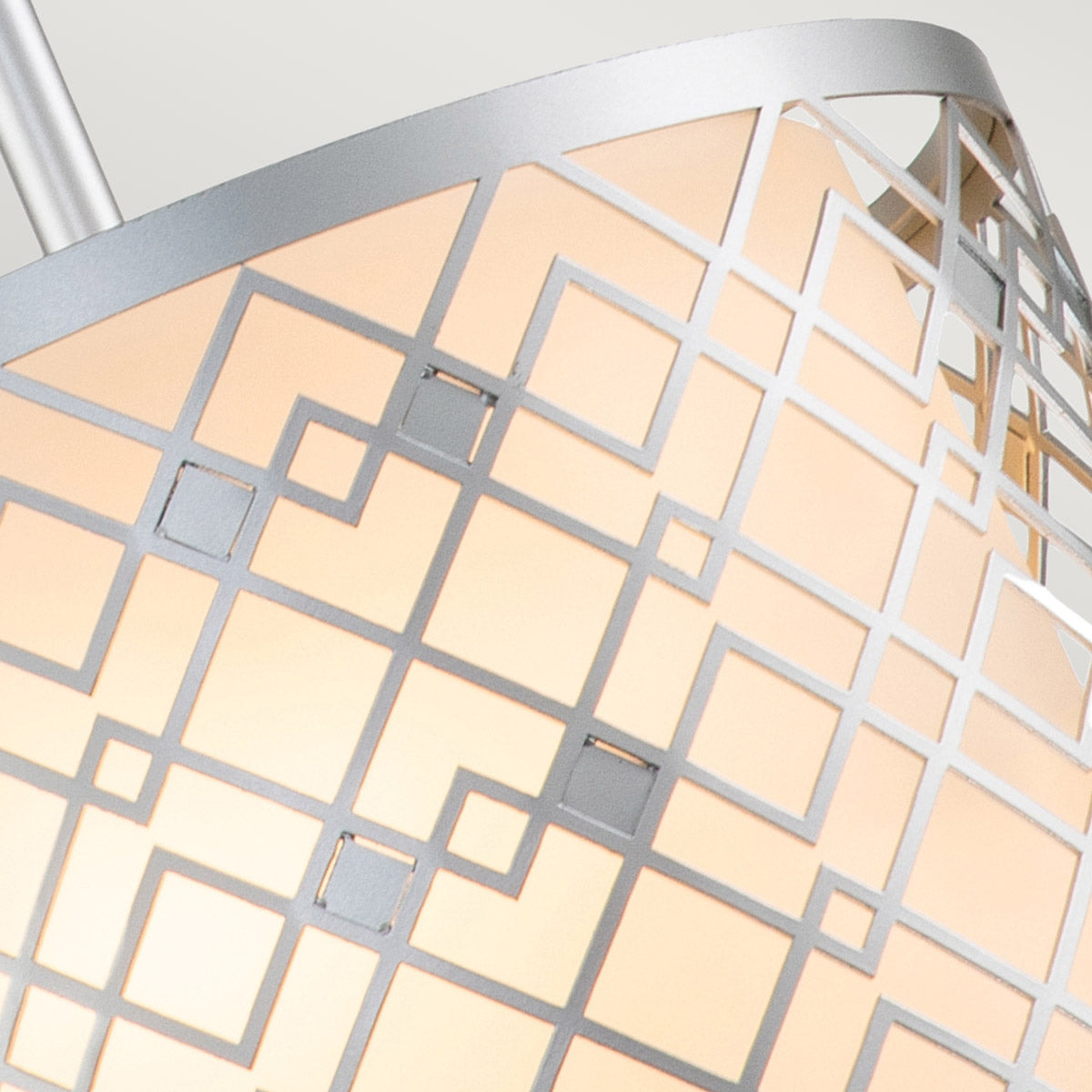 Elstead Lighting Pendant from the Ziggy range. Ziggy 1lt Small Pendant - Lacquered Silver Product Code = ZIGGY-1P-S-LS