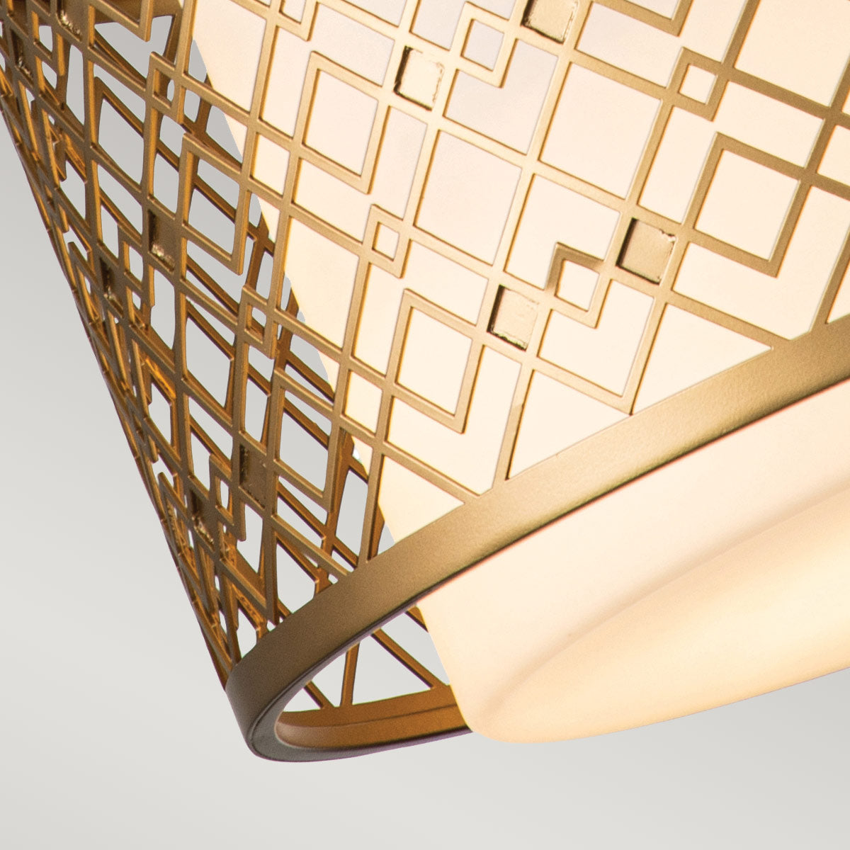 Elstead Lighting Pendant from the Ziggy range. Ziggy 2lt Medium Pendant - Lacquered Gold Product Code = ZIGGY-2P-M-LG