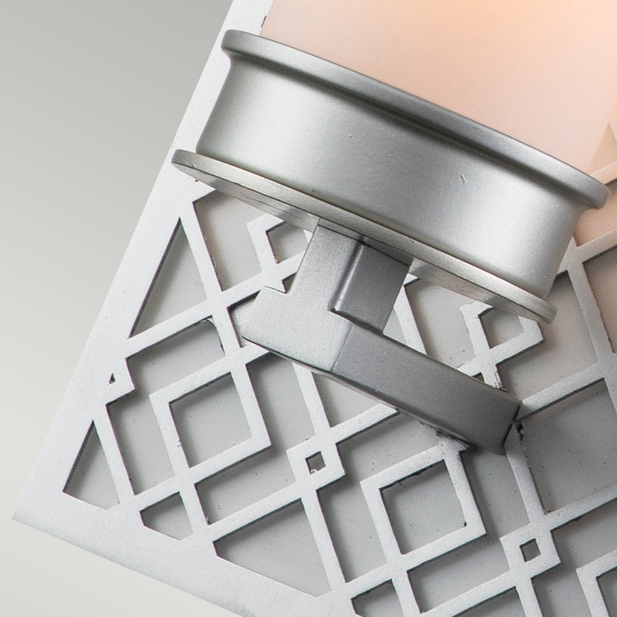 Elstead Lighting Wall Light from the Ziggy range. Ziggy 1lt Wall light - Lacquered Silver Product Code = ZIGGY1-LS