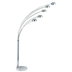 Searchlight Giraffe 5Lt Floor Lamp - Chrome Metal & White Marble Base Search Light Part Number 3085-5CC