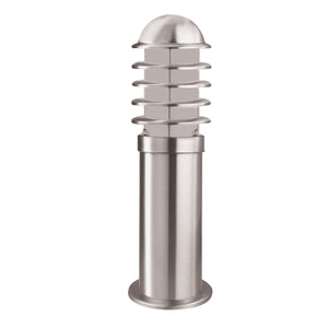 Searchlight Electric Louvre Outdoor Post - Stainless Steel Metal & Polycarbonate 052-450