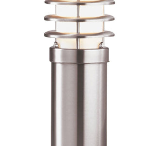 Searchlight Electric Louvre Outdoor Post - Stainless Steel Metal & Polycarbonate 052-450