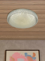 Searchlight Electric Bordeaux LED Flush Temp Colour Changing Light - Acrylic 0546-50
