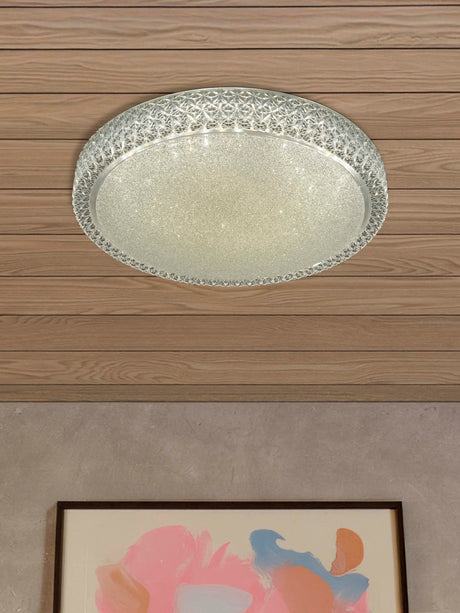 Searchlight Electric Bordeaux LED Flush Temp Colour Changing Light - Acrylic 0546-50