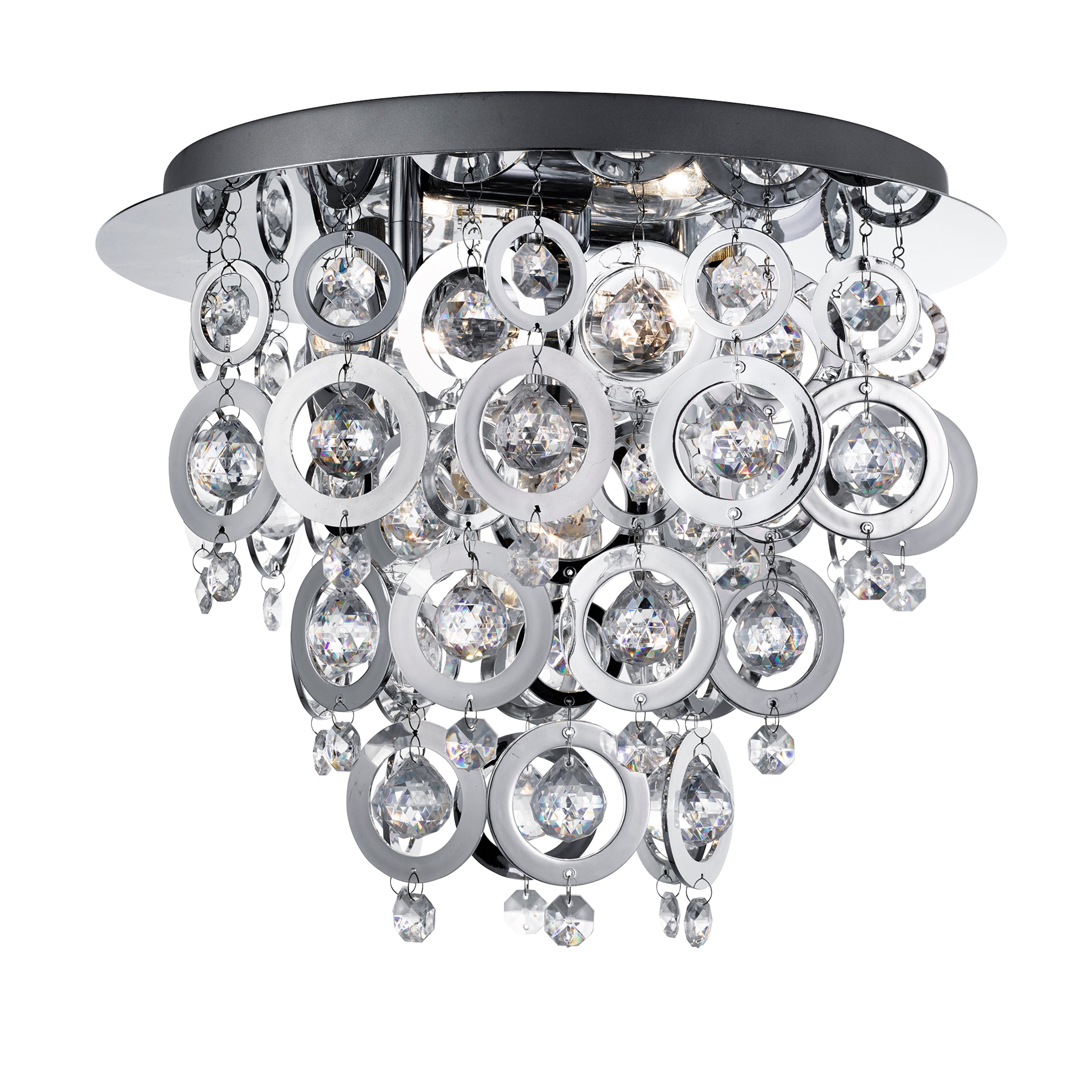 Nova 3Lt Flush - Chrome Metal & Acrylic