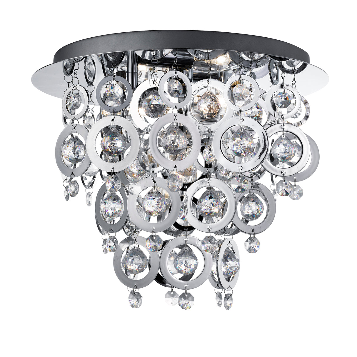 Nova 3Lt Flush - Chrome Metal & Acrylic