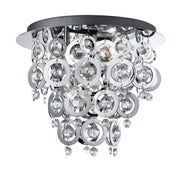 Nova 3Lt Flush - Chrome Metal & Acrylic