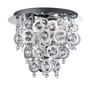 Nova 3Lt Flush - Chrome Metal & Acrylic