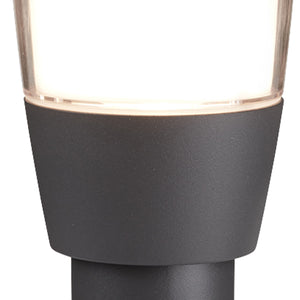 Searchlight Electric Tucson Outdoor Post - Grey Metal & Polycarbonate 0598-450GY
