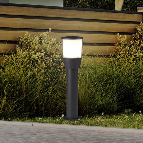 Searchlight Electric Tucson Outdoor Post - Grey Metal & Polycarbonate 0598-450GY