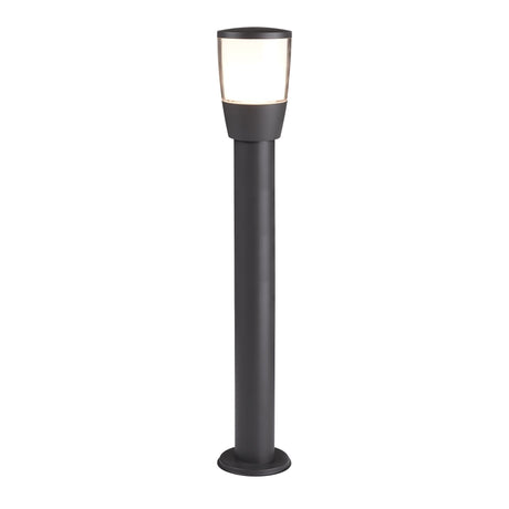 Tucson Outdoor Post - Grey Metal & Polycarbonate