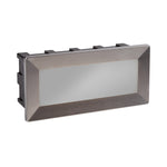 Searchlight Electric Ankle Outdoor Wall Light- Satin Silver Metal & Polycarbonate 762