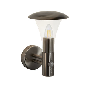 Searchlight Electric Strand Outdoor Wall Light - Stainless Steel & Polycarbonate 95