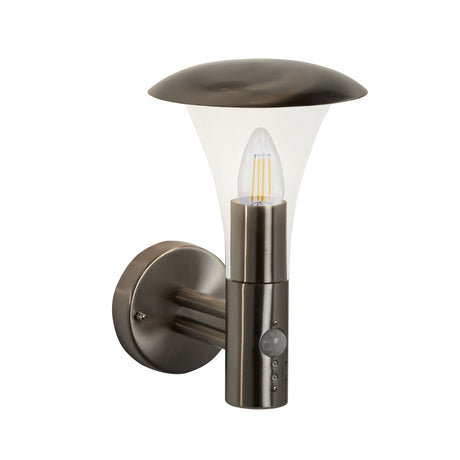 Searchlight Electric Strand Outdoor Wall Light - Stainless Steel & Polycarbonate 95