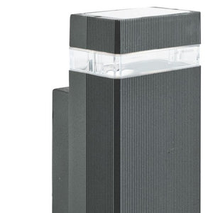 Searchlight Electric Sheffield LED Outdoor Wall Light-Black & Glass Diffuser,IP44 1002-2BK-LED