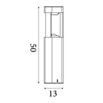Searchlight Electric Michigan Outdoor Post - Dark Grey Metal & Polycarbonate 1005-500GY