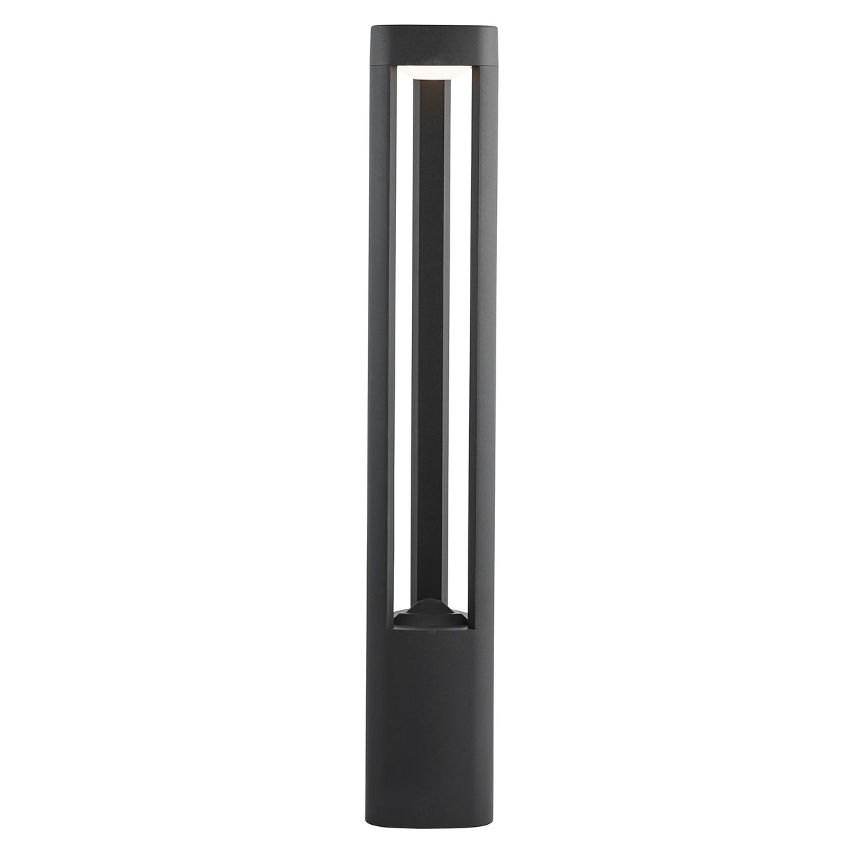 Michigan Outdoor Post - Dark Grey Metal & Polycarbonate