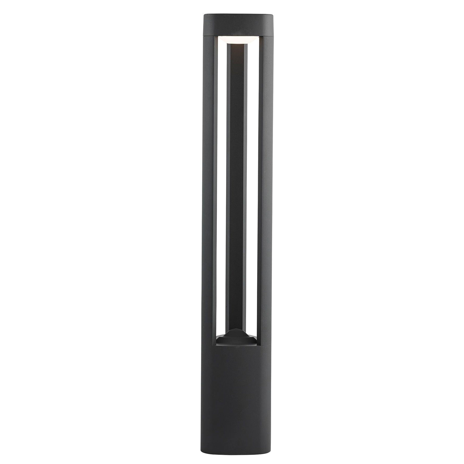 Michigan Outdoor Post - Dark Grey Metal & Polycarbonate
