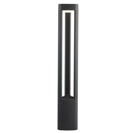 Michigan Outdoor Post - Dark Grey Metal & Polycarbonate