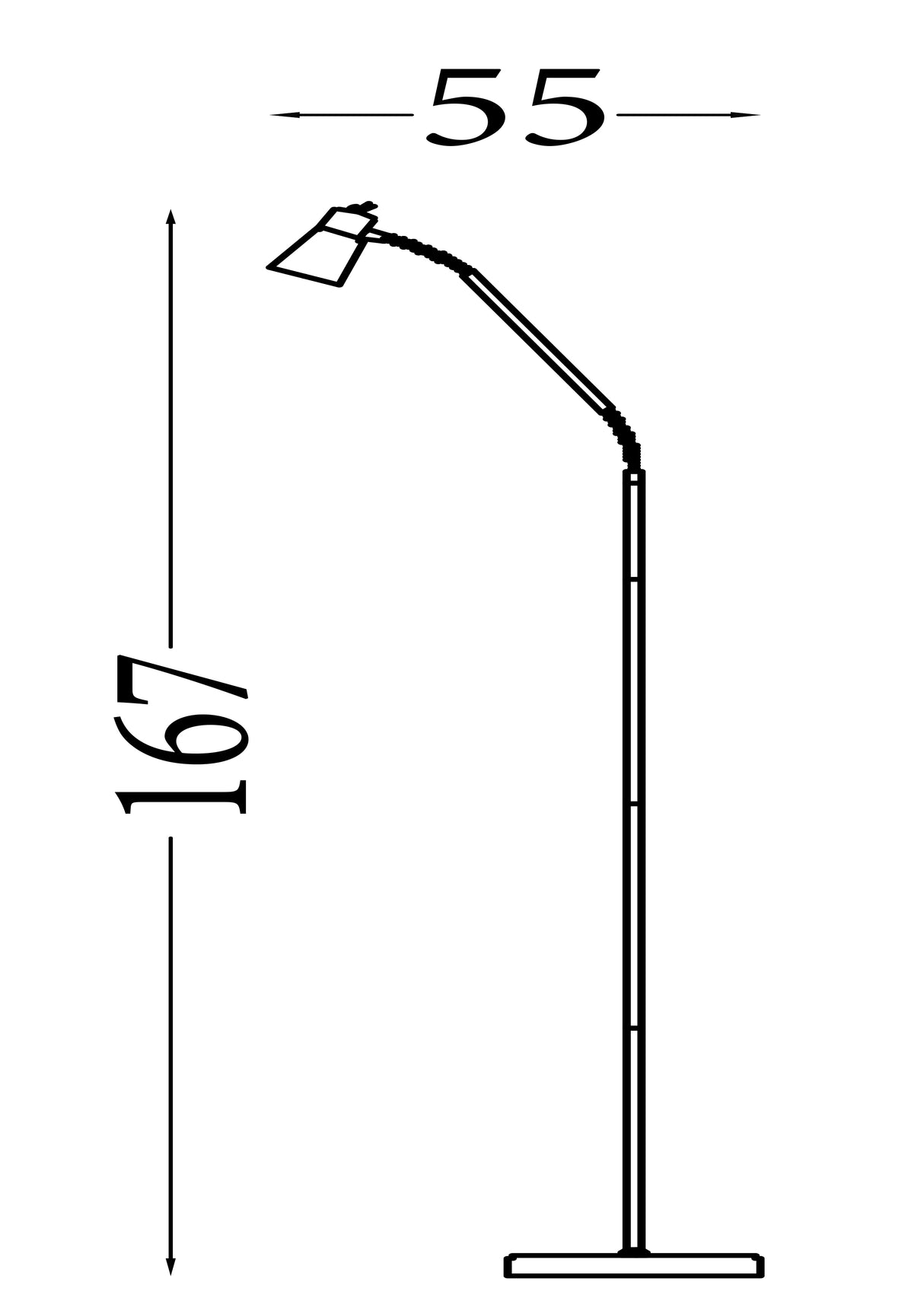 Searchlight Electric Jolly Floor Lamp - Antique Brass Metal 1007AB