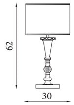 Searchlight Electric Oscar Table Lamp - Antique Brass Metal & Oatmeal Linen Shade 1011AB