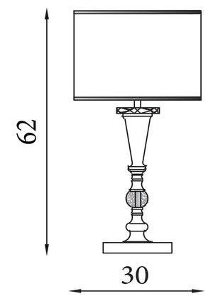 Searchlight Electric Oscar Table Lamp - Antique Brass Metal & Oatmeal Linen Shade 1011AB