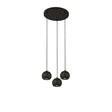 Eindhoven 3Lt Pendant  - Sand Black Metal