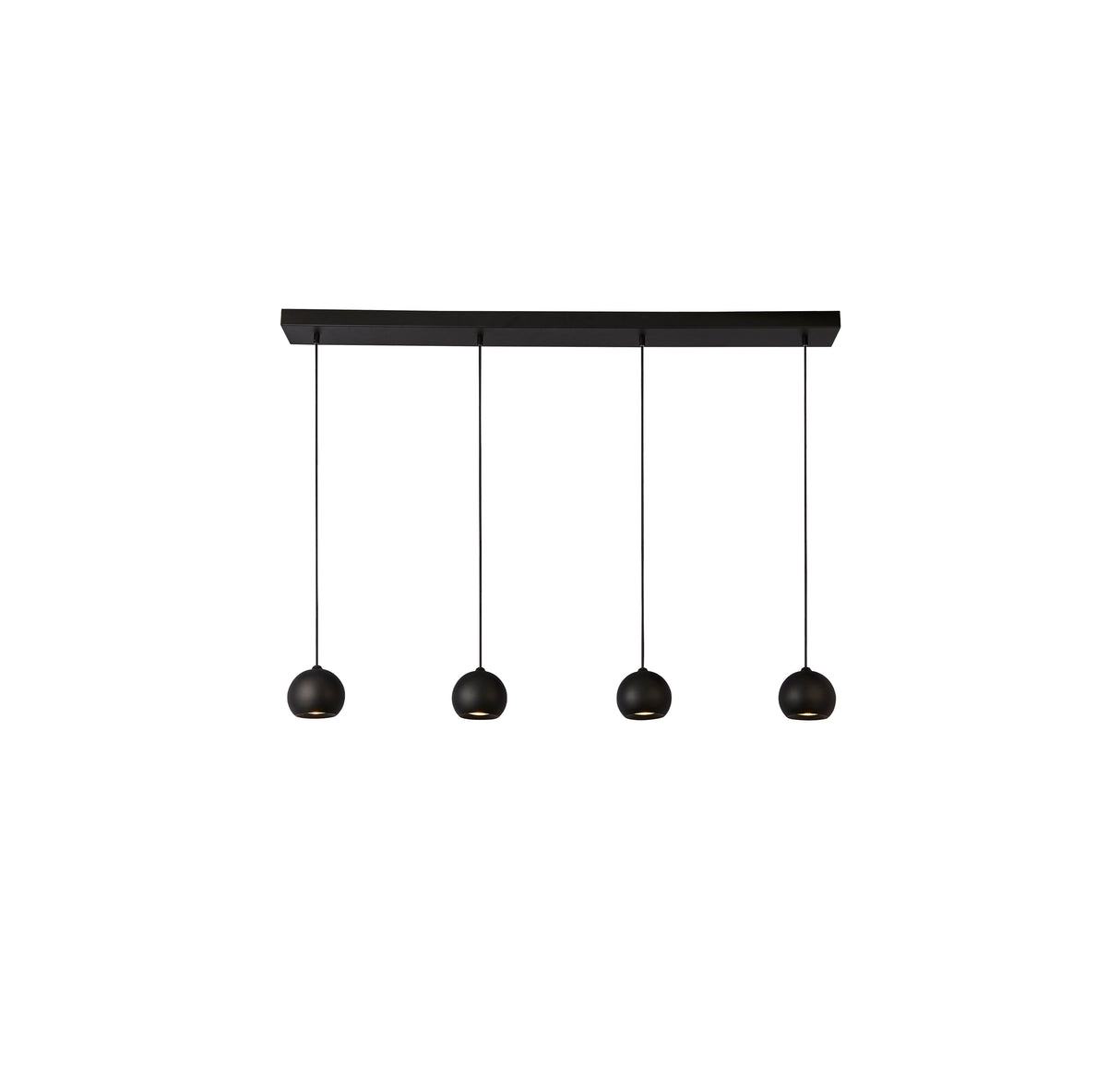 Eindhoven  4Lt Bar Pendant - Sand Black Metal