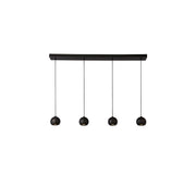 Eindhoven  4Lt Bar Pendant - Sand Black Metal