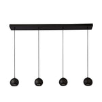 Searchlight Electric Eindhoven  4Lt Bar Pendant - Sand Black Metal 1014-4BK
