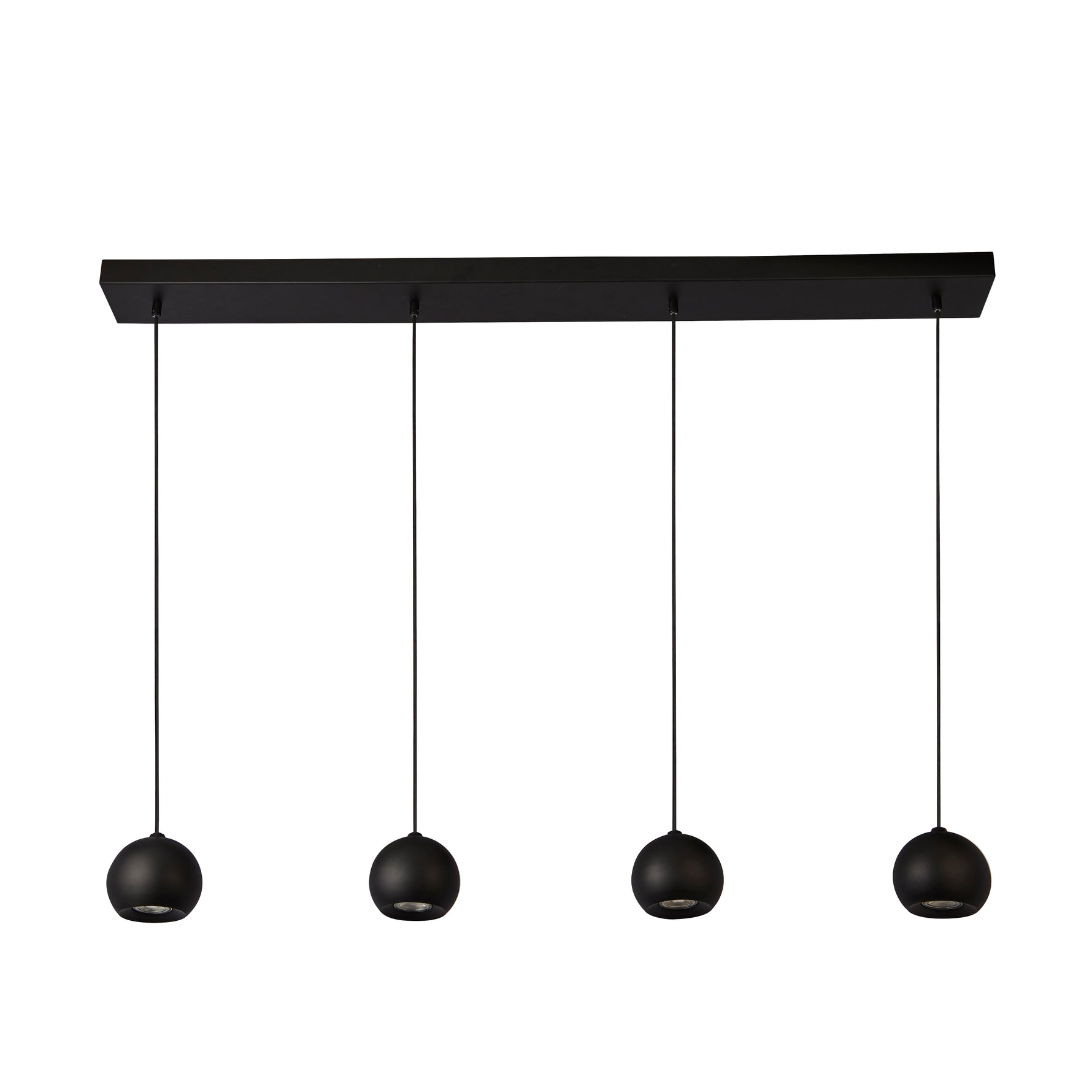 Searchlight Electric Eindhoven  4Lt Bar Pendant - Sand Black Metal 1014-4BK
