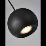 Searchlight Electric Eindhoven  4Lt Bar Pendant - Sand Black Metal 1014-4BK
