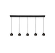 Eindhoven 5Lt Bar Pendant - Sand Black Metal