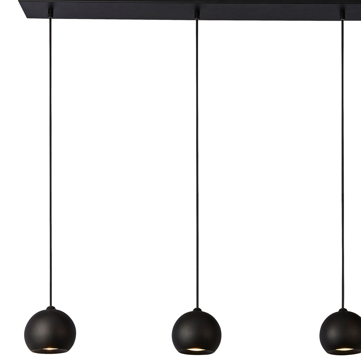 Searchlight Electric Eindhoven 5Lt Bar Pendant - Sand Black Metal 1014-5BK