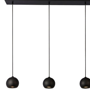 Searchlight Electric Eindhoven 5Lt Bar Pendant - Sand Black Metal 1014-5BK