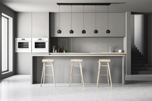 Searchlight Electric Eindhoven 5Lt Bar Pendant - Sand Black Metal 1014-5BK