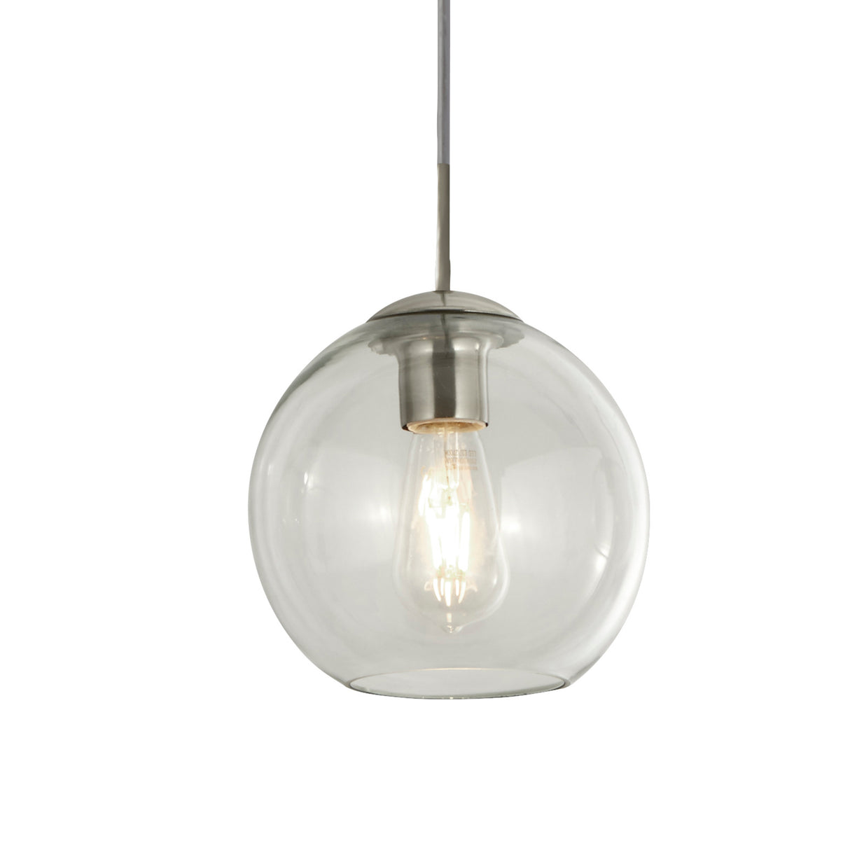 Searchlight Electric Balls 3Lt Bar Pendant - Chrome Metal & Clear Glass 1033-3CL