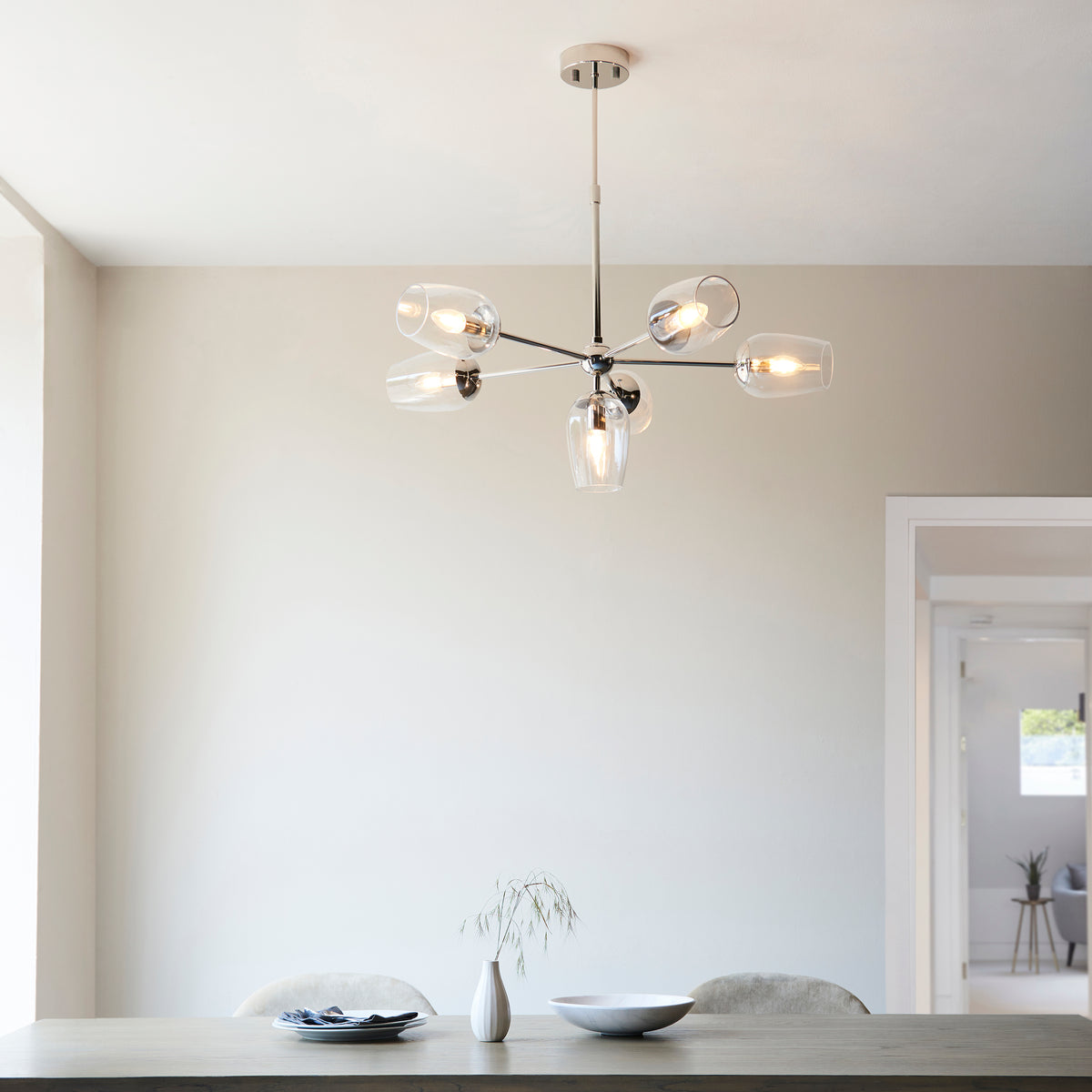 Endon Lighting Maeve 104095 Maeve 6lt Pendant Light Fitting