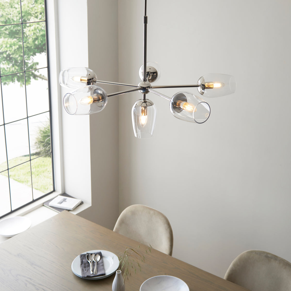 Endon Lighting Maeve 104095 Maeve 6lt Pendant Light Fitting