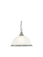American Diner Pendant - Silver & Acid Glass