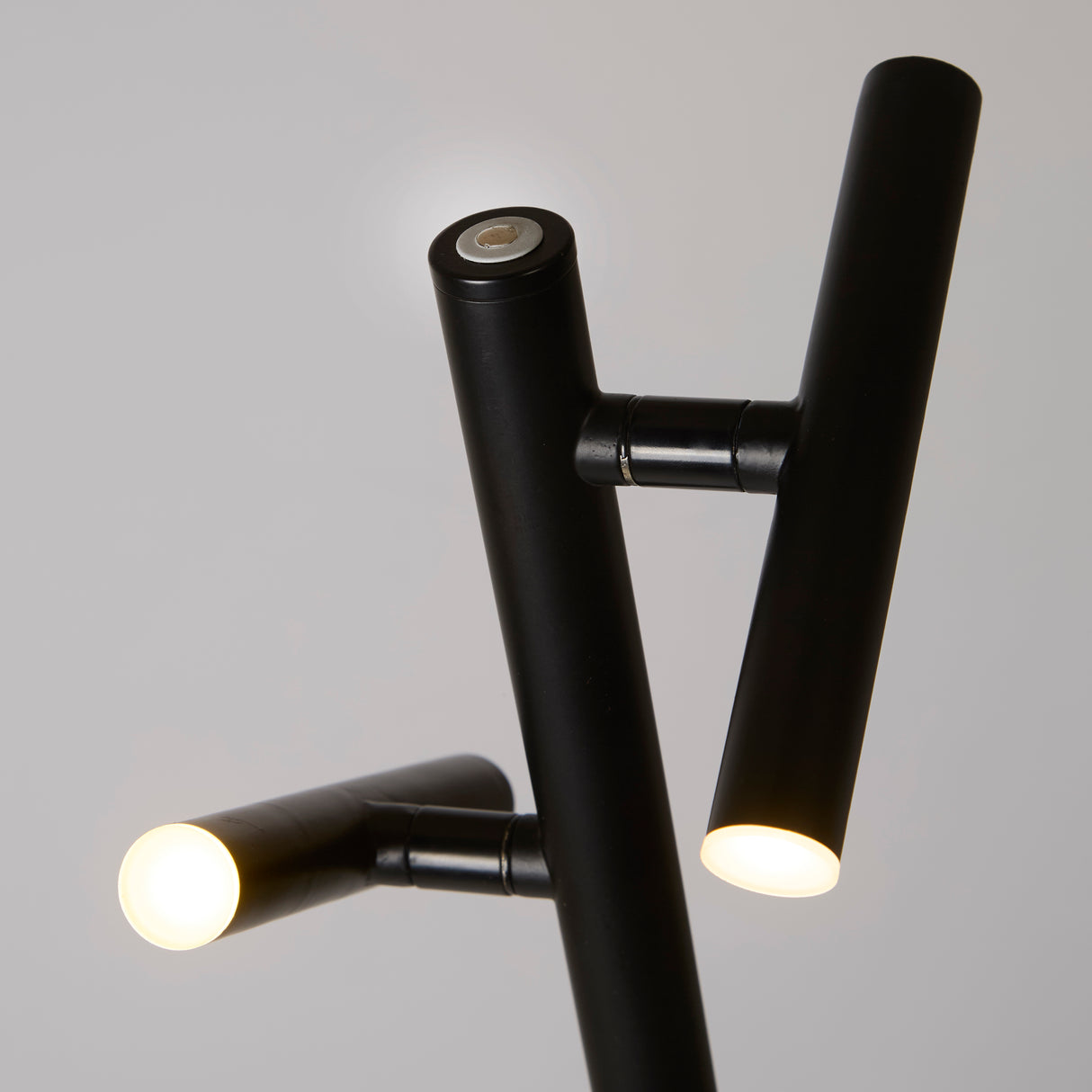 Searchlight Electric Rechargeable 2Lt Floor Lamp, Black Metal 10460BK