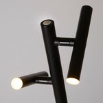 Searchlight Electric Rechargeable 2Lt Floor Lamp, Black Metal 10460BK