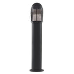 Searchlight Electric Bollards 730mm Outdoor Post - Black Aluminium & Glass, IP44 1082-730