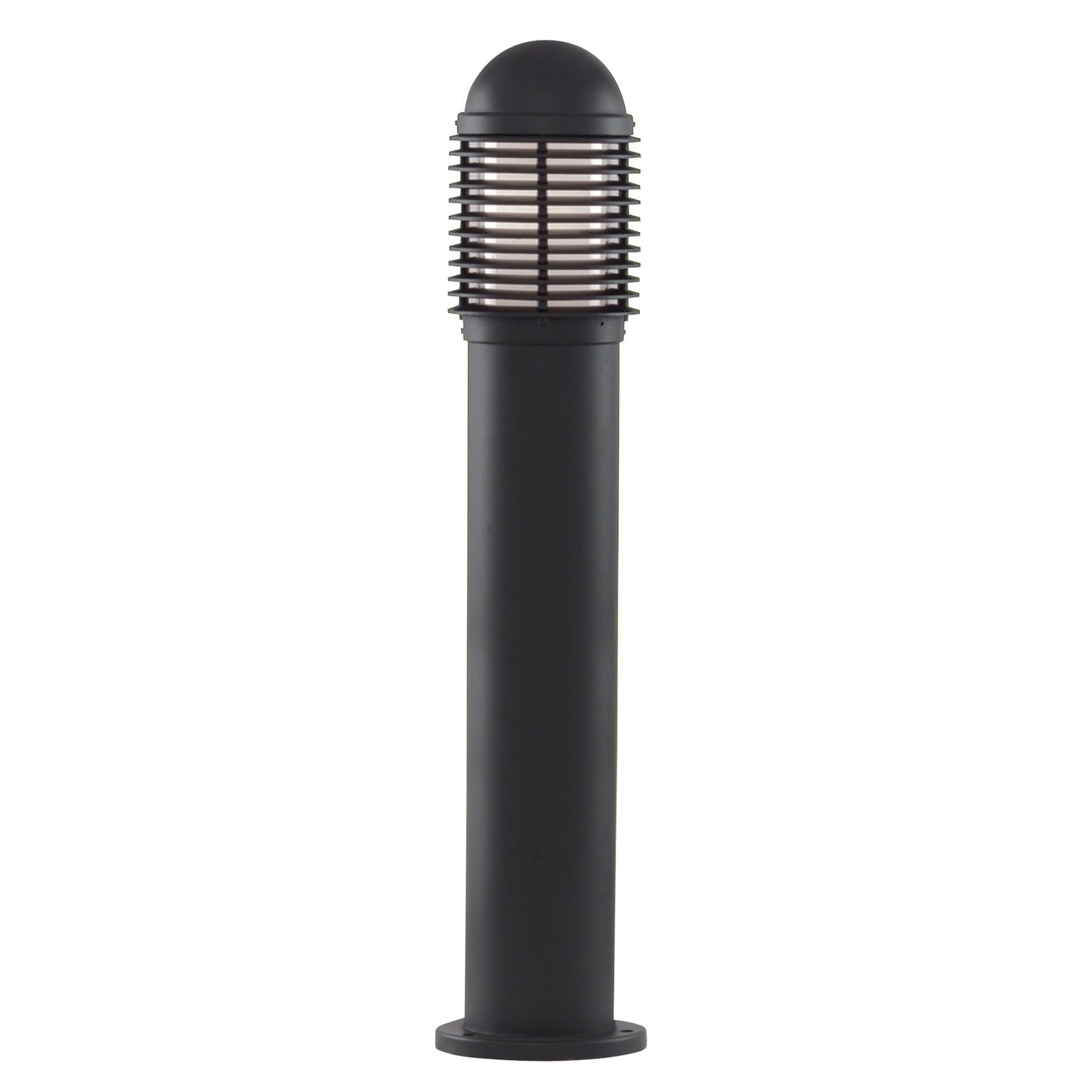 Searchlight Electric Bollards 730mm Outdoor Post - Black Aluminium & Glass, IP44 1082-730