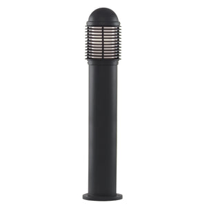 Searchlight Electric Bollards 730mm Outdoor Post - Black Aluminium & Glass, IP44 1082-730